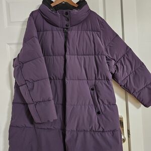 Women's Purple Puffer Jacket